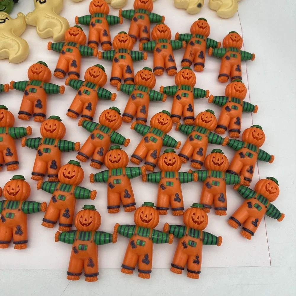 67 Pcs. Halloween Pumpkin Ghost Frankenstein Scarecrow Blow Mold String Lights